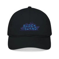 Block Island Embroidered Organic Baseball Cap Eco Style - Ocean State Styles