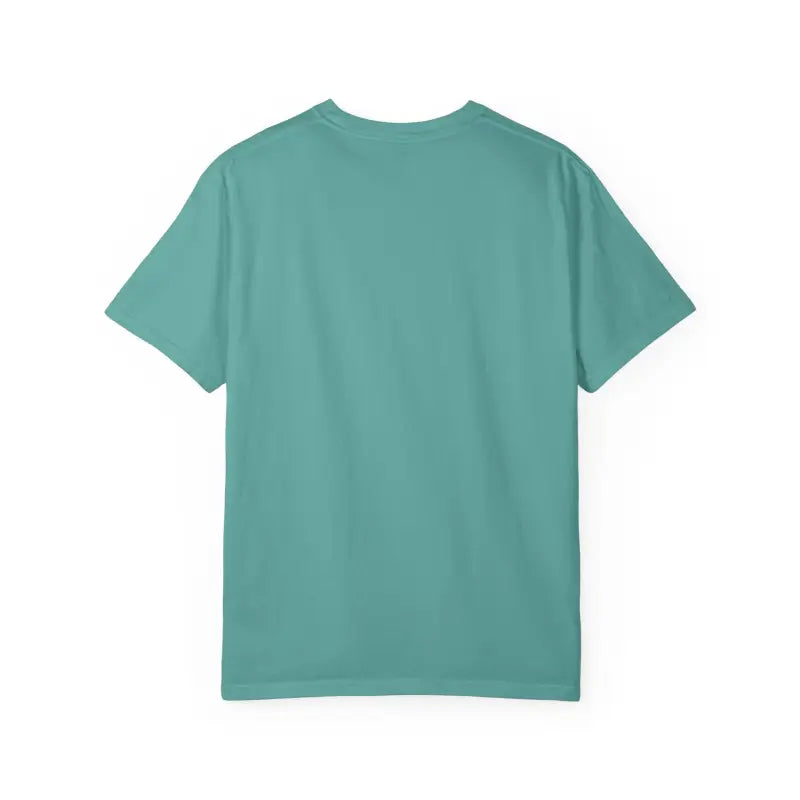 Teal Block Island Est 1661 short-sleeved crewneck T-shirt displayed on a plain background