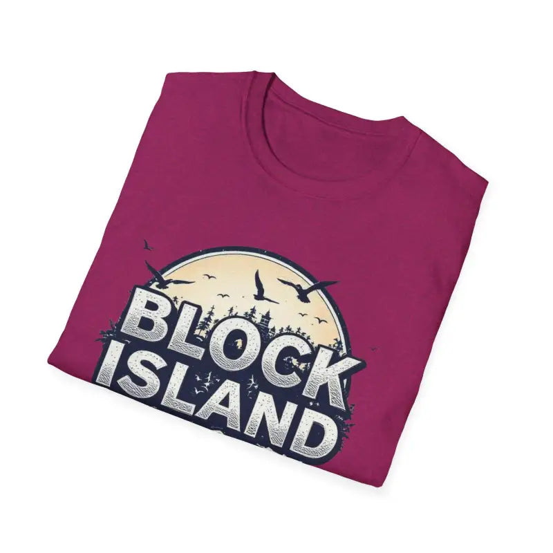 Block Island Graphic Unisex Softstyle T Shirt for All Occasions - Ocean State Styles