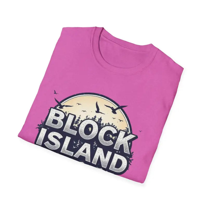 Block Island Graphic Unisex Softstyle T Shirt for All Occasions - Ocean State Styles