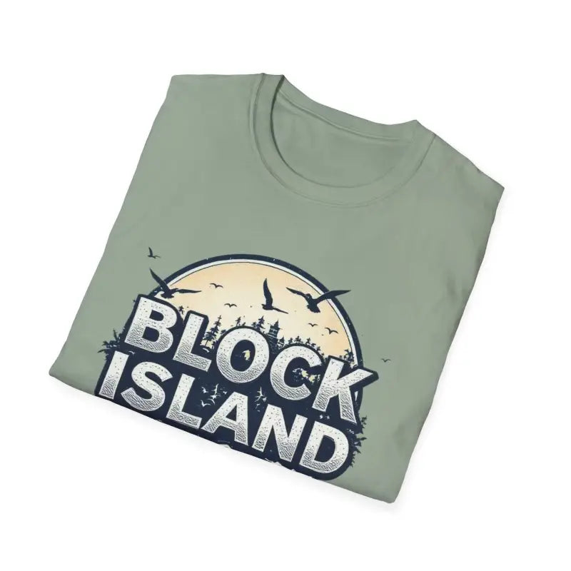 Block Island Graphic Unisex Softstyle T Shirt for All Occasions - Ocean State Styles