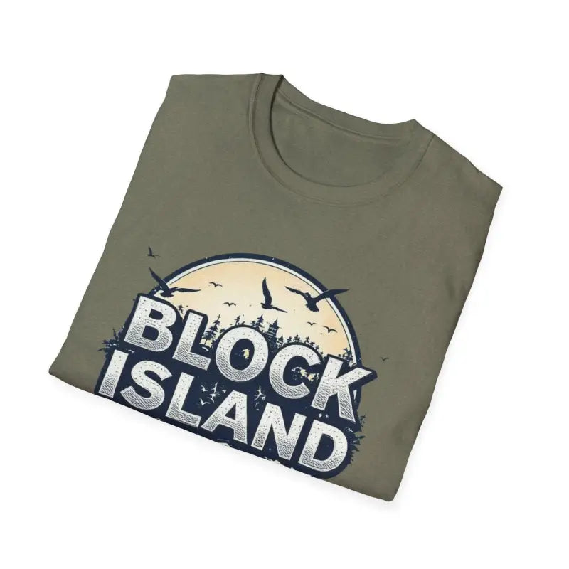 Block Island Graphic Unisex Softstyle T Shirt for All Occasions - Ocean State Styles