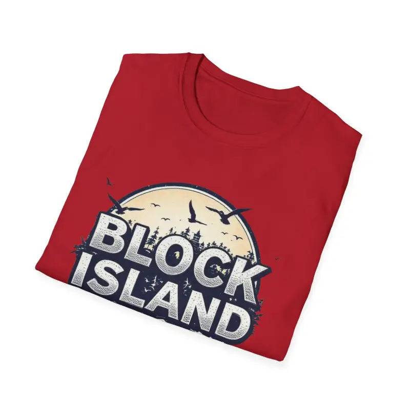 Block Island Graphic Unisex Softstyle T Shirt for All Occasions - Ocean State Styles