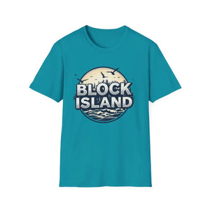 Block Island Graphic Unisex Softstyle T Shirt for All Occasions - Ocean State Styles