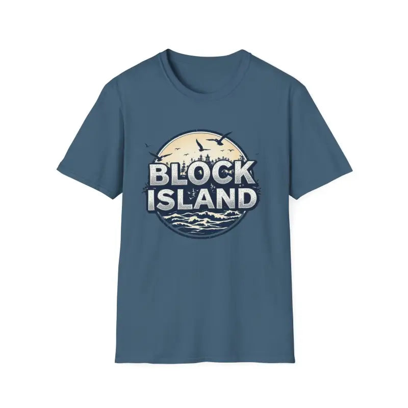 Block Island Graphic Unisex Softstyle T Shirt for All Occasions - Ocean State Styles