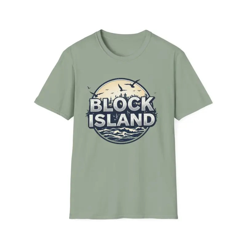 Block Island Graphic Unisex Softstyle T Shirt for All Occasions - Ocean State Styles