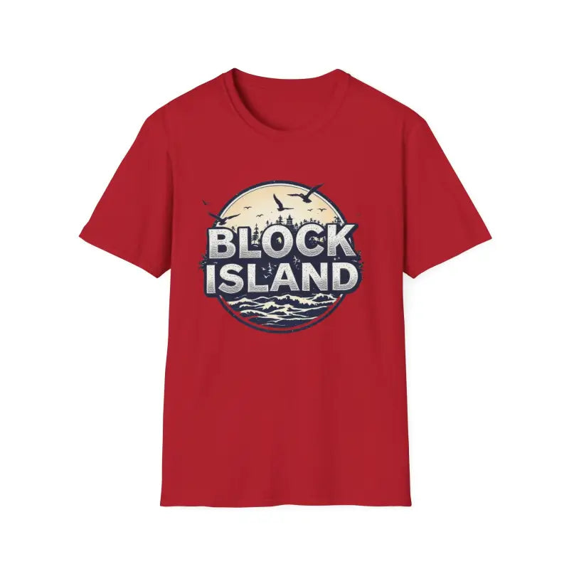 Block Island Graphic Unisex Softstyle T Shirt for All Occasions - Ocean State Styles