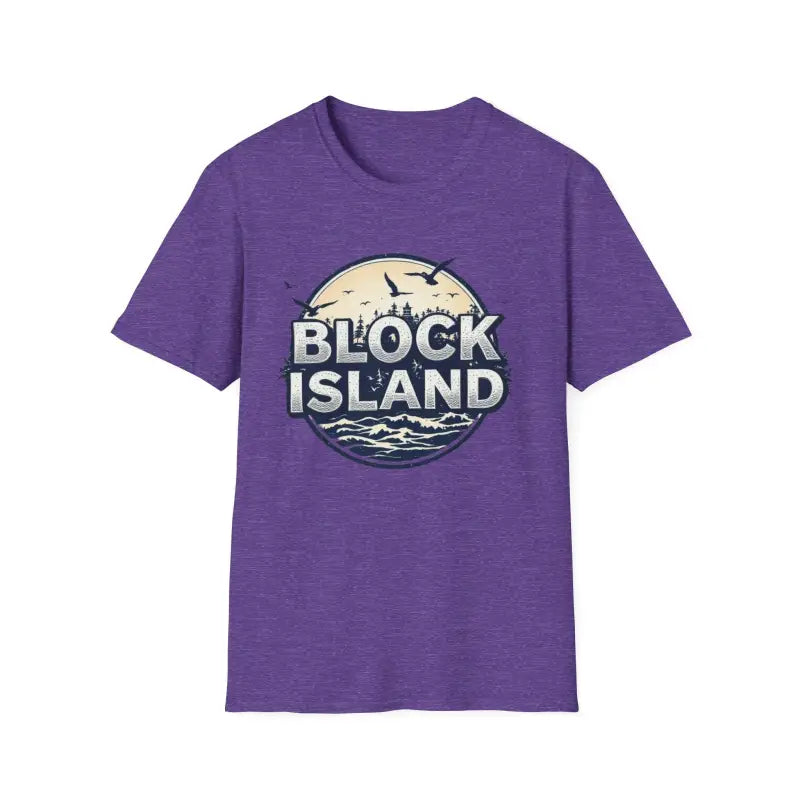 Block Island Graphic Unisex Softstyle T Shirt for All Occasions - Ocean State Styles