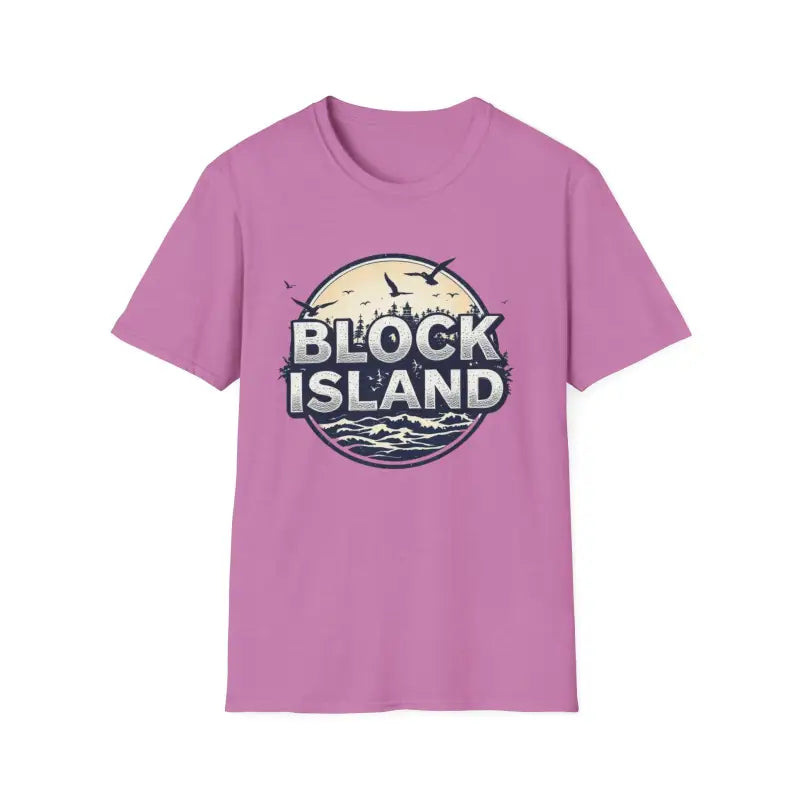 Block Island Graphic Unisex Softstyle T Shirt for All Occasions - Ocean State Styles
