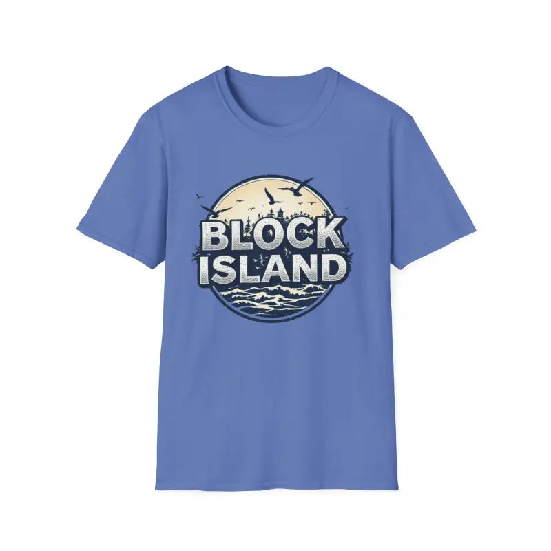 Block Island Graphic Unisex Softstyle T Shirt for All Occasions - Ocean State Styles