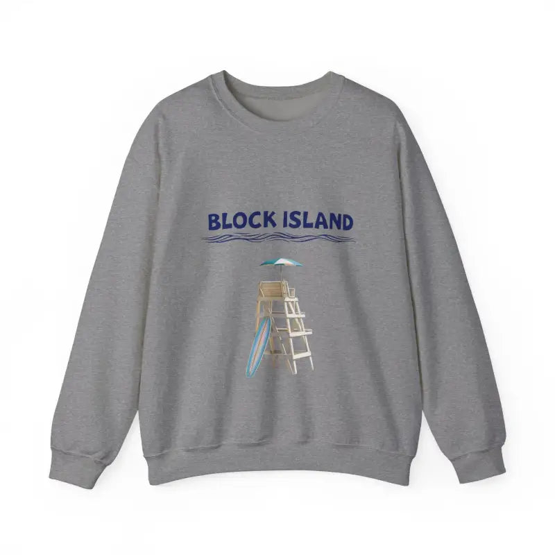 Block Island Lifeguard Crewneck Sweatshirt Collection Comfort Redefined - Ocean State Styles