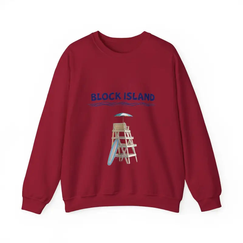 Block Island Lifeguard Crewneck Sweatshirt Collection Comfort Redefined - Ocean State Styles