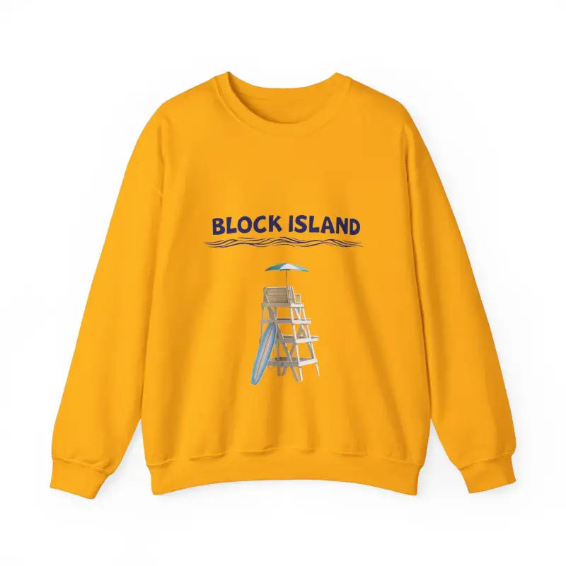 Block Island Lifeguard Crewneck Sweatshirt Collection Comfort Redefined - Ocean State Styles