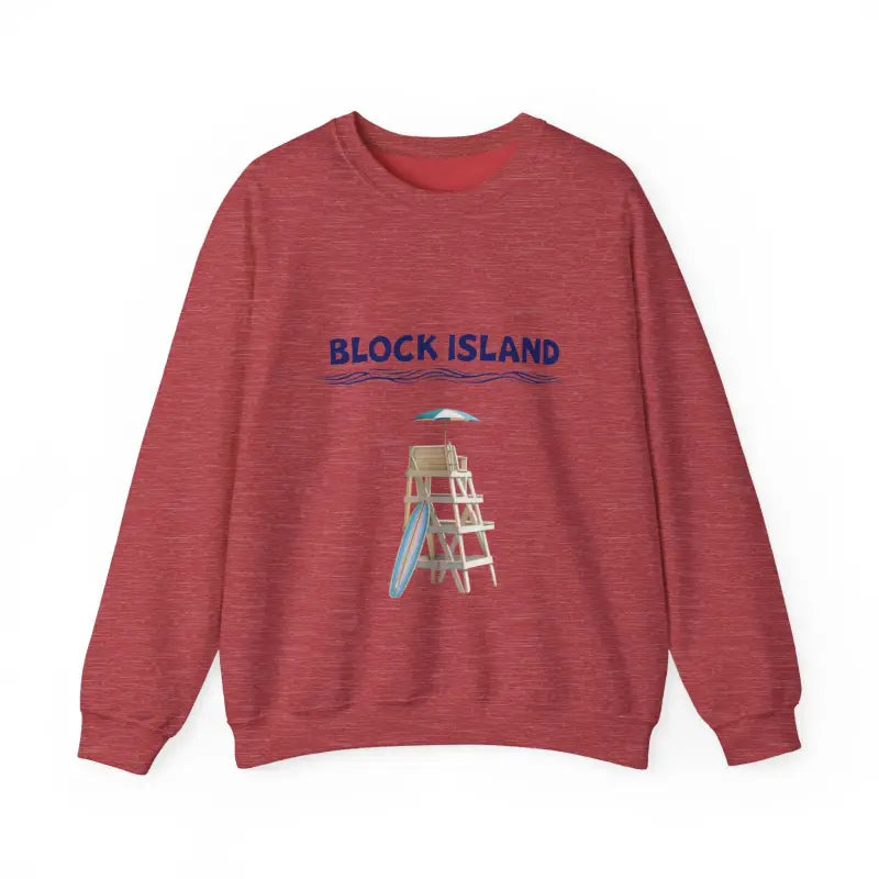 Block Island Lifeguard Crewneck Sweatshirt Collection Comfort Redefined - Ocean State Styles