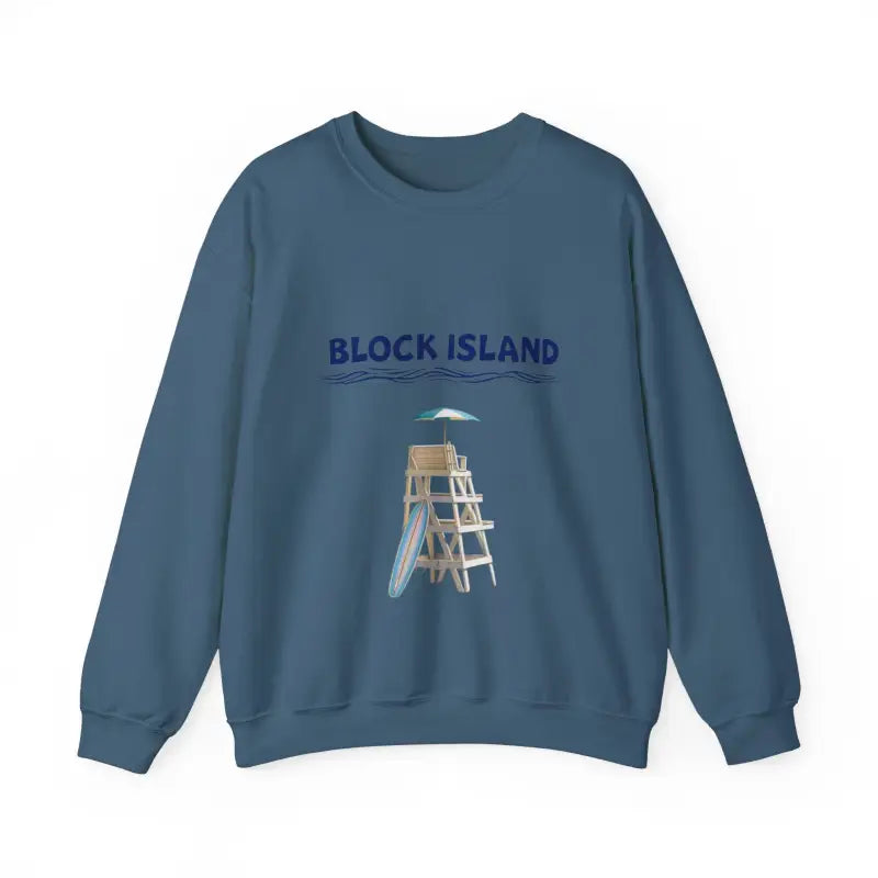 Block Island Lifeguard Crewneck Sweatshirt Collection Comfort Redefined - Ocean State Styles