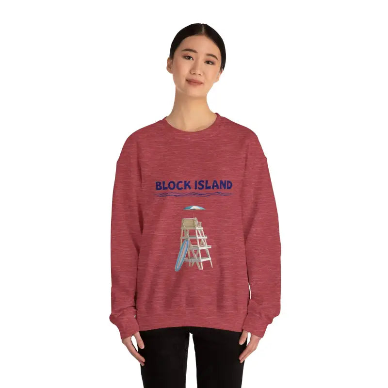 Block Island Lifeguard Crewneck Sweatshirt Collection Comfort Redefined - Ocean State Styles