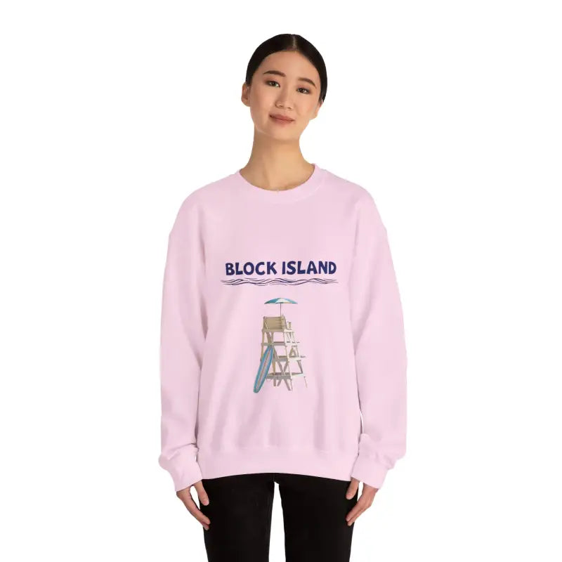 Block Island Lifeguard Crewneck Sweatshirt Collection Comfort Redefined - Ocean State Styles