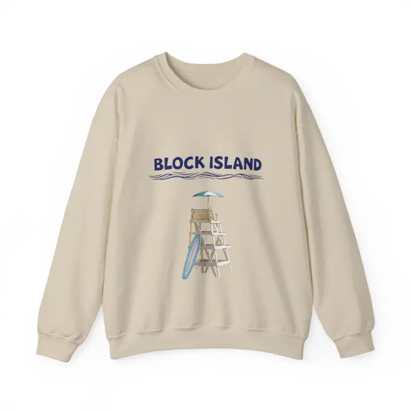 Block Island Lifeguard Crewneck Sweatshirt Collection Comfort Redefined - Ocean State Styles