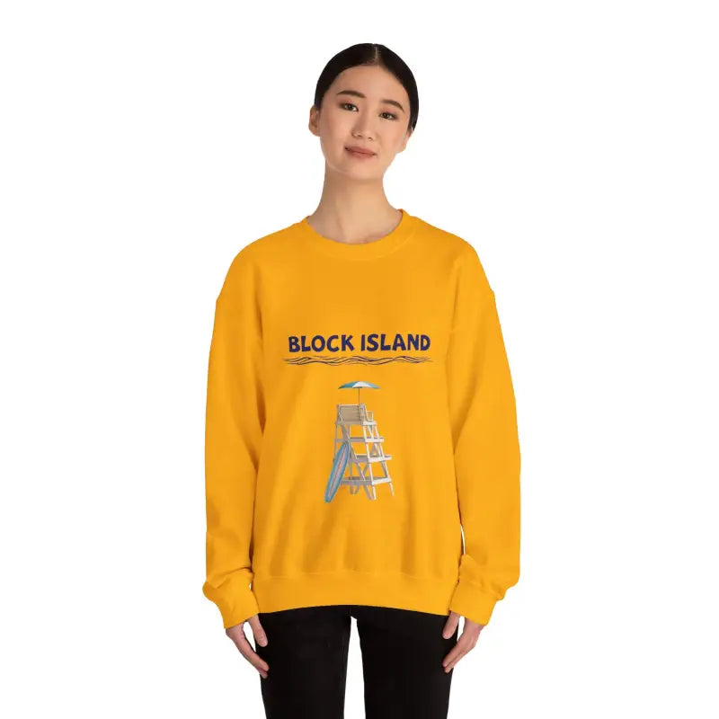 Block Island Lifeguard Crewneck Sweatshirt Collection Comfort Redefined - Ocean State Styles
