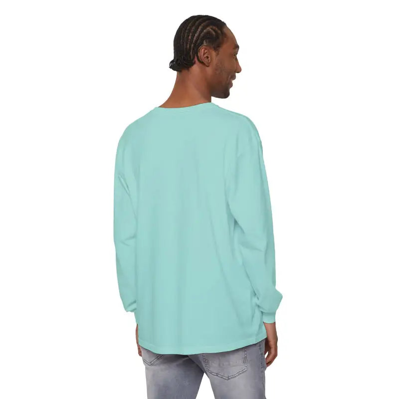 Light blue long-sleeved Block Island shirt for unisex coastal lovers