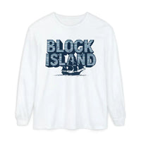 Block Island Long Sleeve Shirt Unisex Coastal Lovers Tee - Ocean State Styles