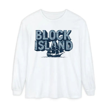 Block Island Long Sleeve Shirt Unisex Coastal Lovers Tee - Ocean State Styles
