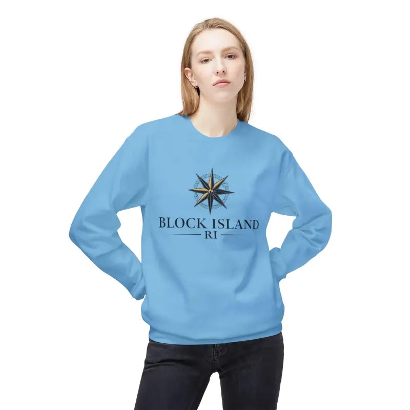 Block Island Nautical Compass Sweatshirt for Coastal Living - Ocean State Styles