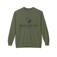 Block Island Nautical Compass Sweatshirt for Coastal Living - Ocean State Styles