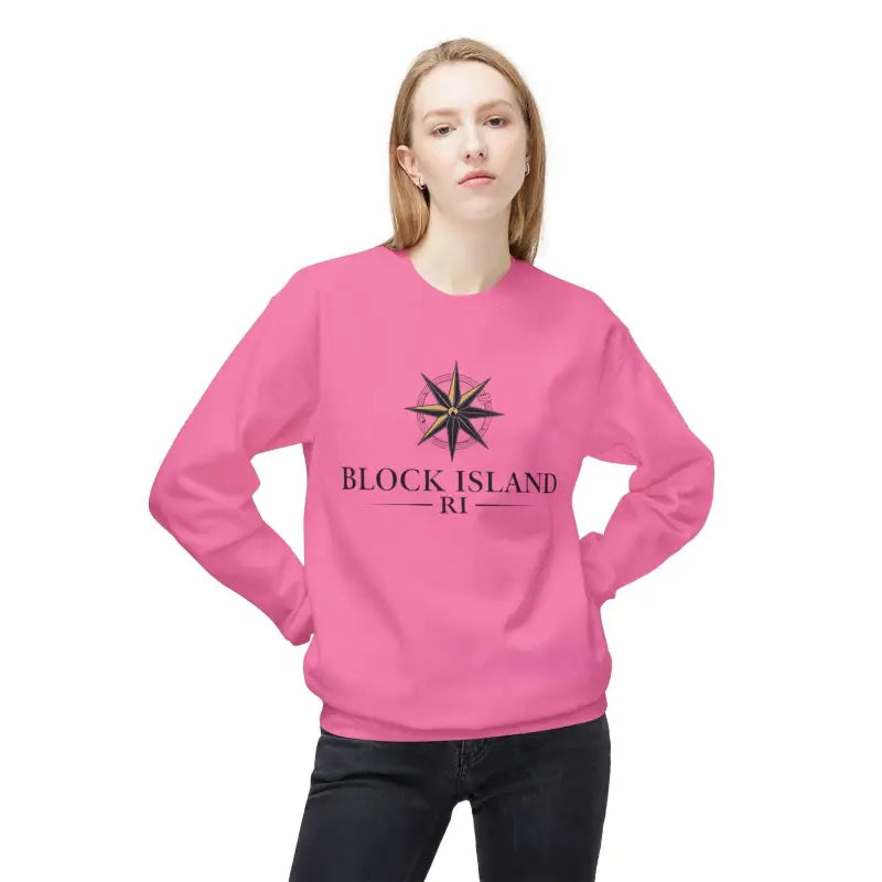 Block Island Nautical Compass Sweatshirt for Coastal Living - Ocean State Styles