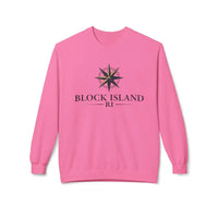 Block Island Nautical Compass Sweatshirt for Coastal Living - Ocean State Styles