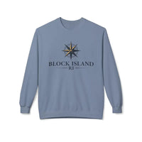 Block Island Nautical Compass Sweatshirt for Coastal Living - Ocean State Styles