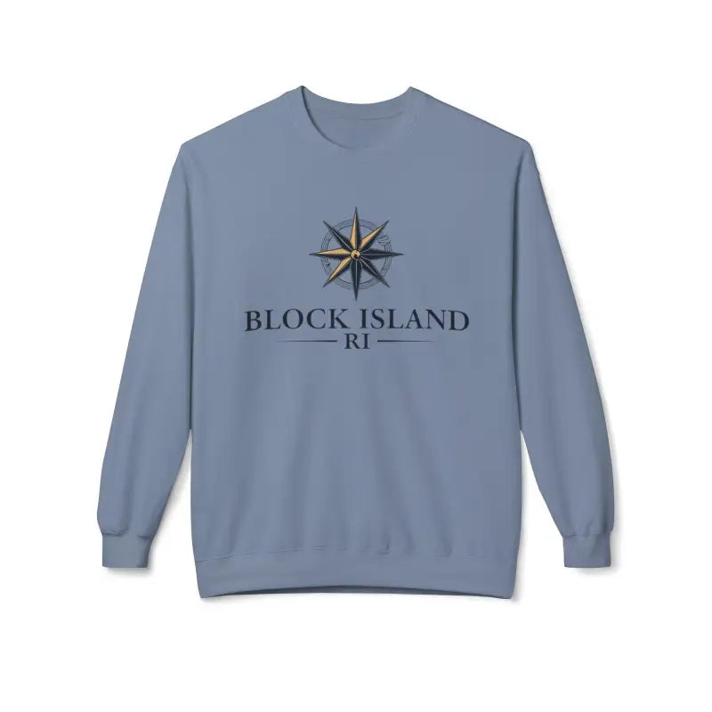 Block Island Nautical Compass Sweatshirt for Coastal Living - Ocean State Styles