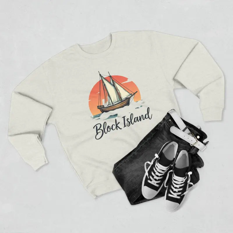 Block Island Pirate Ship Unisex Nautical Sweatshirt Cozy Wear - Ocean State Styles