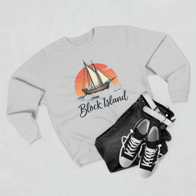 Block Island Pirate Ship Unisex Nautical Sweatshirt Cozy Wear - Ocean State Styles