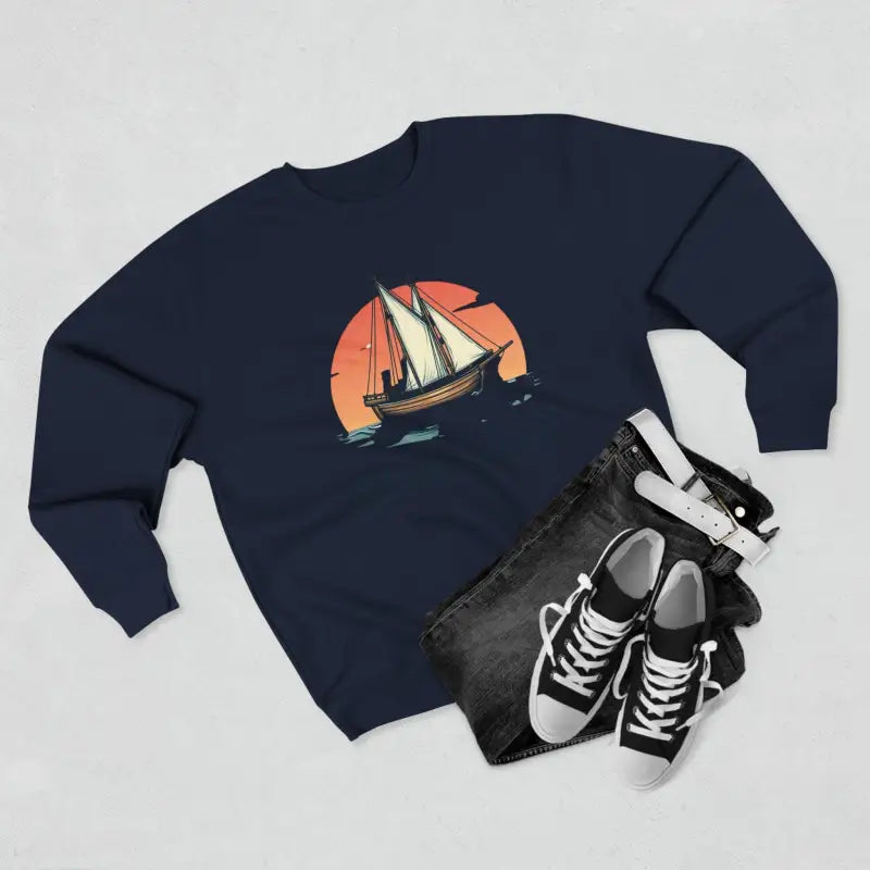 Block Island Pirate Ship Unisex Nautical Sweatshirt Cozy Wear - Ocean State Styles