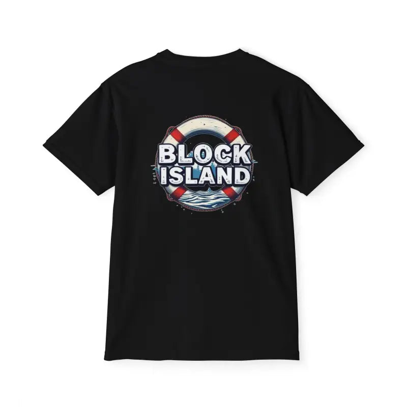 Block Island Pocket T Shirt Casual Summer Vibe Unisex Cotton Tee - Ocean State Styles
