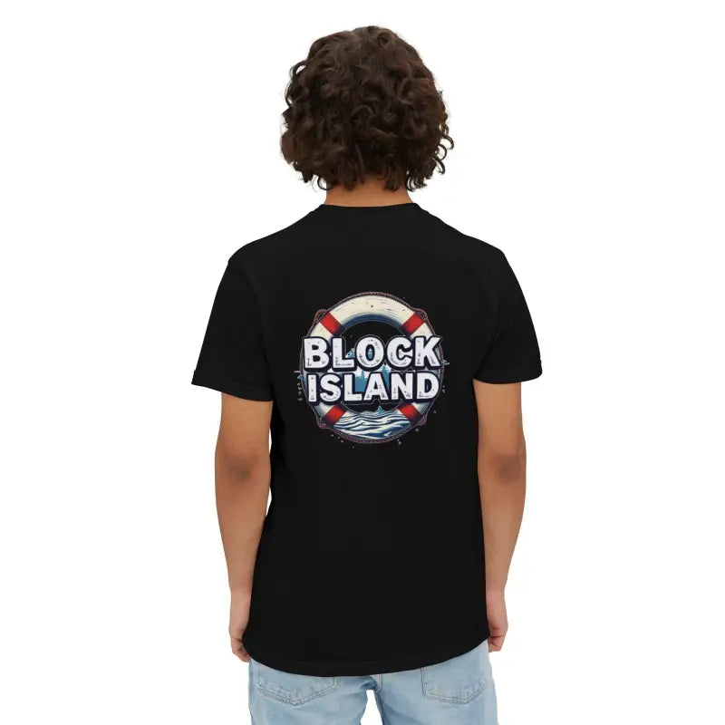 Block Island Pocket T Shirt Casual Summer Vibe Unisex Cotton Tee - Ocean State Styles