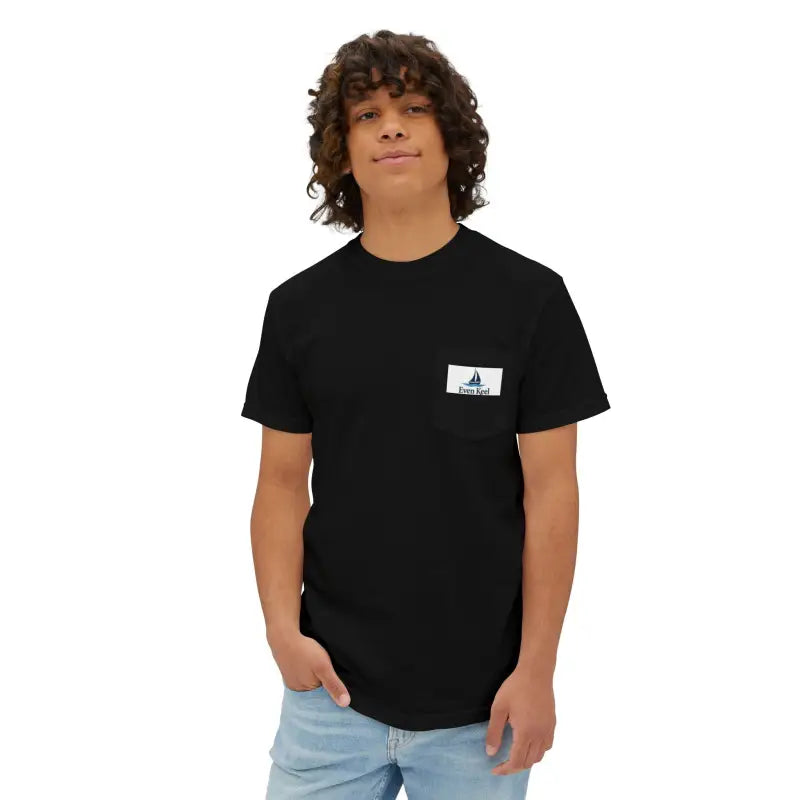 Block Island Pocket T Shirt Casual Summer Vibe Unisex Cotton Tee - Ocean State Styles