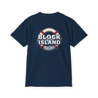 Block Island Pocket T Shirt Casual Summer Vibe Unisex Cotton Tee - Ocean State Styles