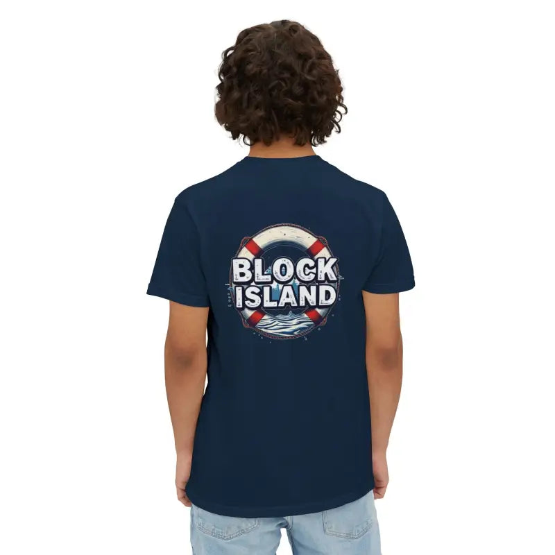 Block Island Pocket T Shirt Casual Summer Vibe Unisex Cotton Tee - Ocean State Styles