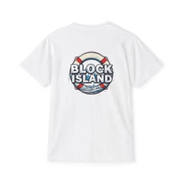 Block Island Pocket T Shirt Casual Summer Vibe Unisex Cotton Tee - Ocean State Styles