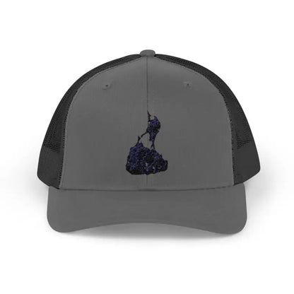 Gray and black Block Island Porkchop Snapback Trucker Cap for stylish casual wear
