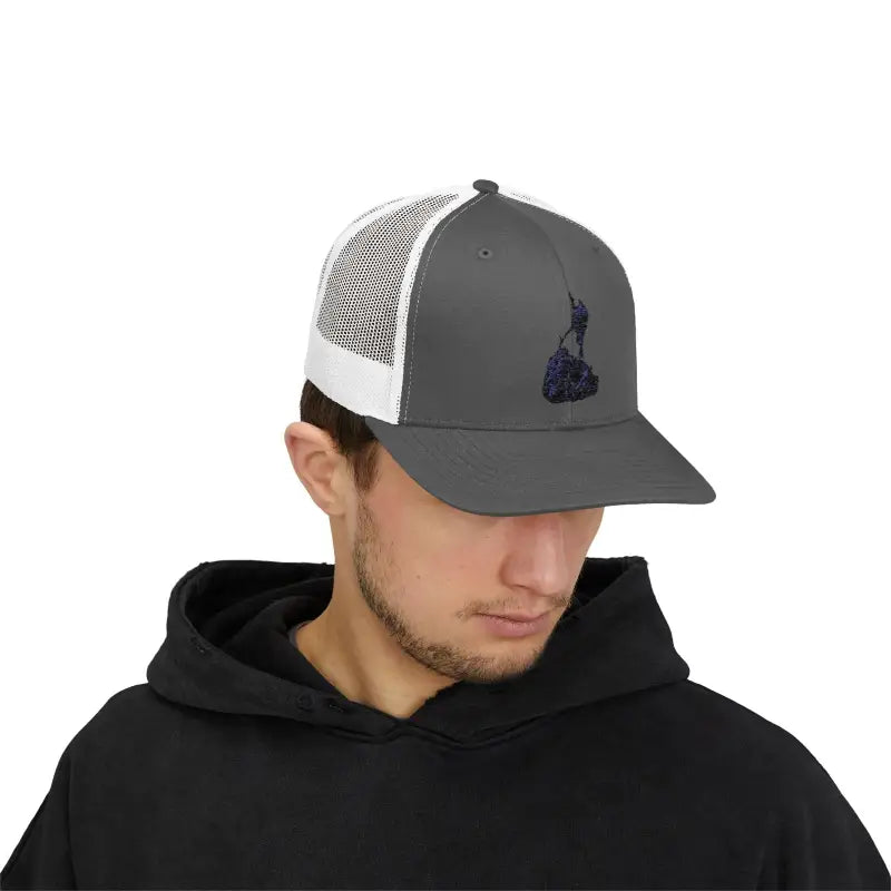 Block Island Porkchop Snapback Trucker Cap for Casual Style - Ocean State Styles