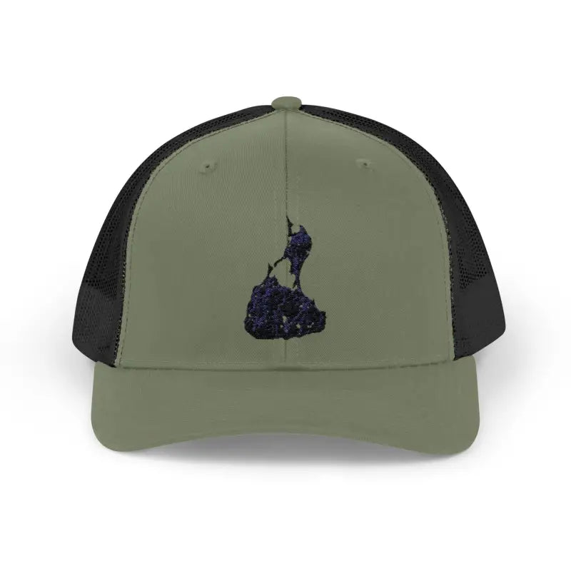 Block Island Porkchop Snapback Trucker Cap for Casual Style - Ocean State Styles