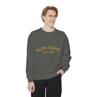 Block Island Rhode Island Unisex Sweatshirts in Lavender Light Blue and Navy Blue - Ocean State Styles