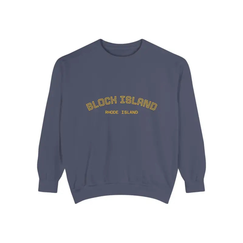 Block Island Rhode Island Unisex Sweatshirts in Lavender Light Blue and Navy Blue - Ocean State Styles