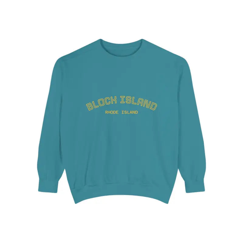 Block Island Rhode Island Unisex Sweatshirts in Lavender Light Blue and Navy Blue - Ocean State Styles