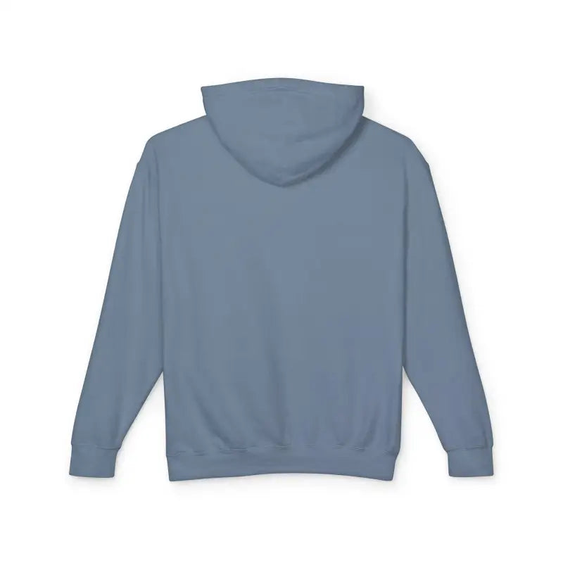 Blue hooded sweatshirt featuring Block Island RI Lighthouse design for stylish comfort