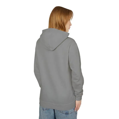 Gray hooded sweatshirt featuring Block Island RI Lighthouse design for a stylish look