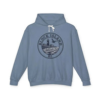 Block Island RI Lighthouse Hooded Sweatshirt for Comfort and Style - Ocean State Styles